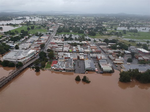 Aerial view of Kempsey - March 22