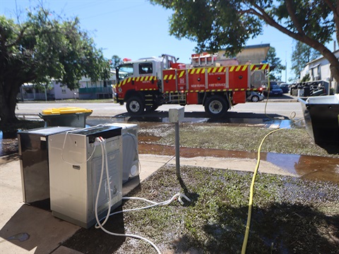 RFS helping with flood clean up in Stuarts Point