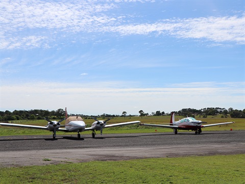 Planes at Kempsey Airport