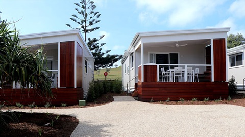 Cabins - Crescent Head Holiday Park