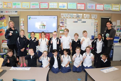 Year 1 students from kempsey adventist school